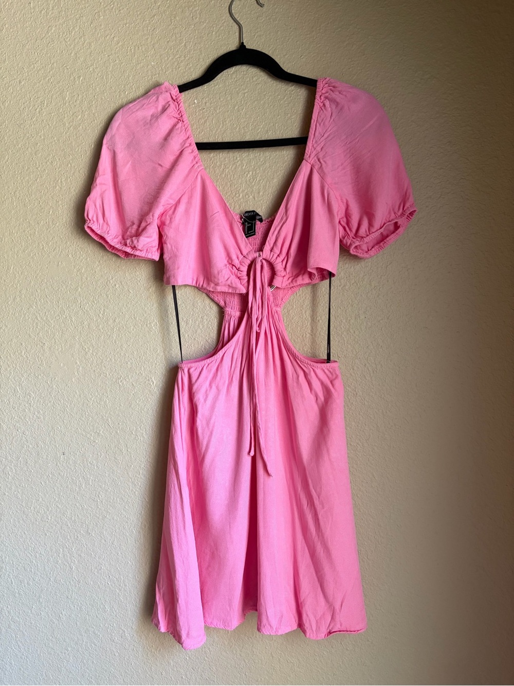 Womens Forever 21 Pink Mini Sundress -Small